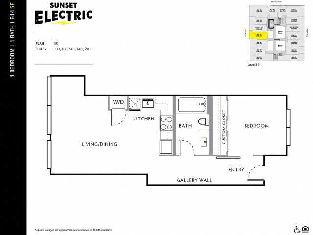 1x1 H 503 floor plan
